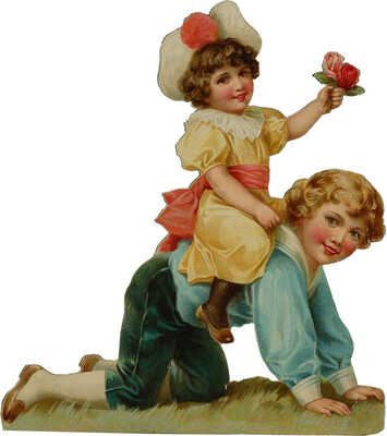 Детские забавы. Миниатюра книжная и альбомная. Зап. Европа, конец XIX в. 